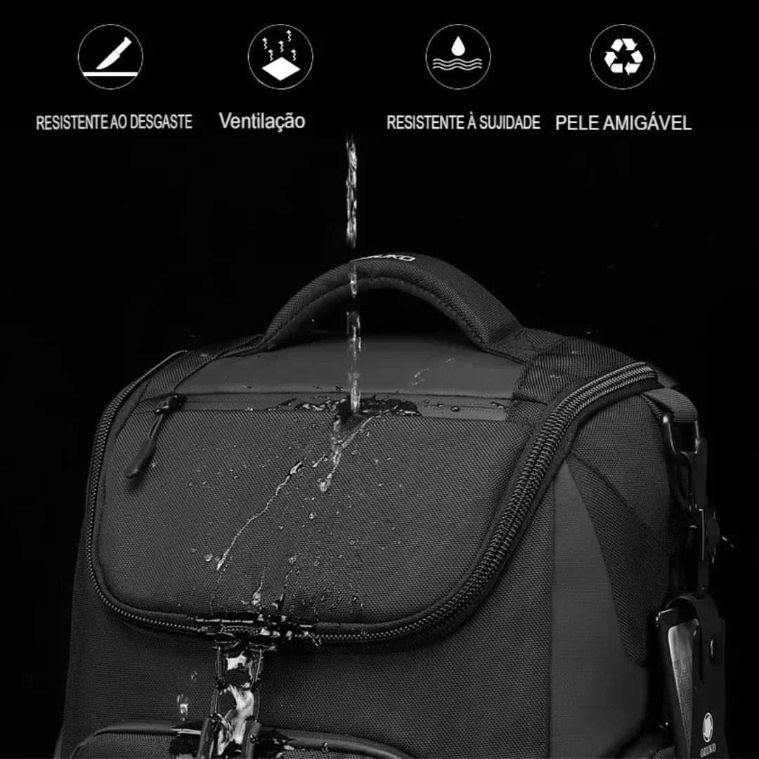 Mochila Executiva Antifurto Impermeável USB Angers