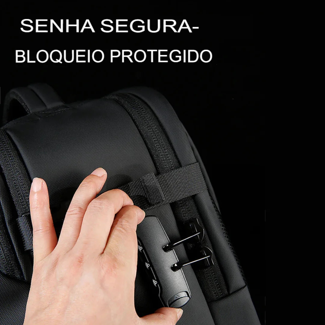 Mochila Executiva Antifurto Notebook Impermeável Braga