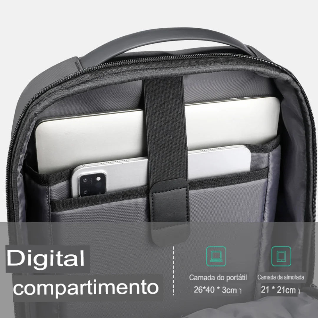 Mochila Executiva Minimalista Impermeável Lago