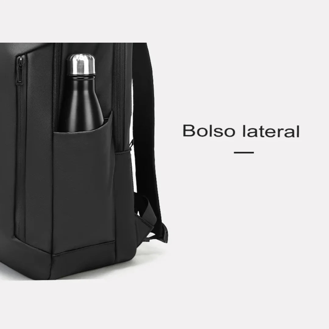 Mochila Executiva Minimalista Notebook Impermeável Bari