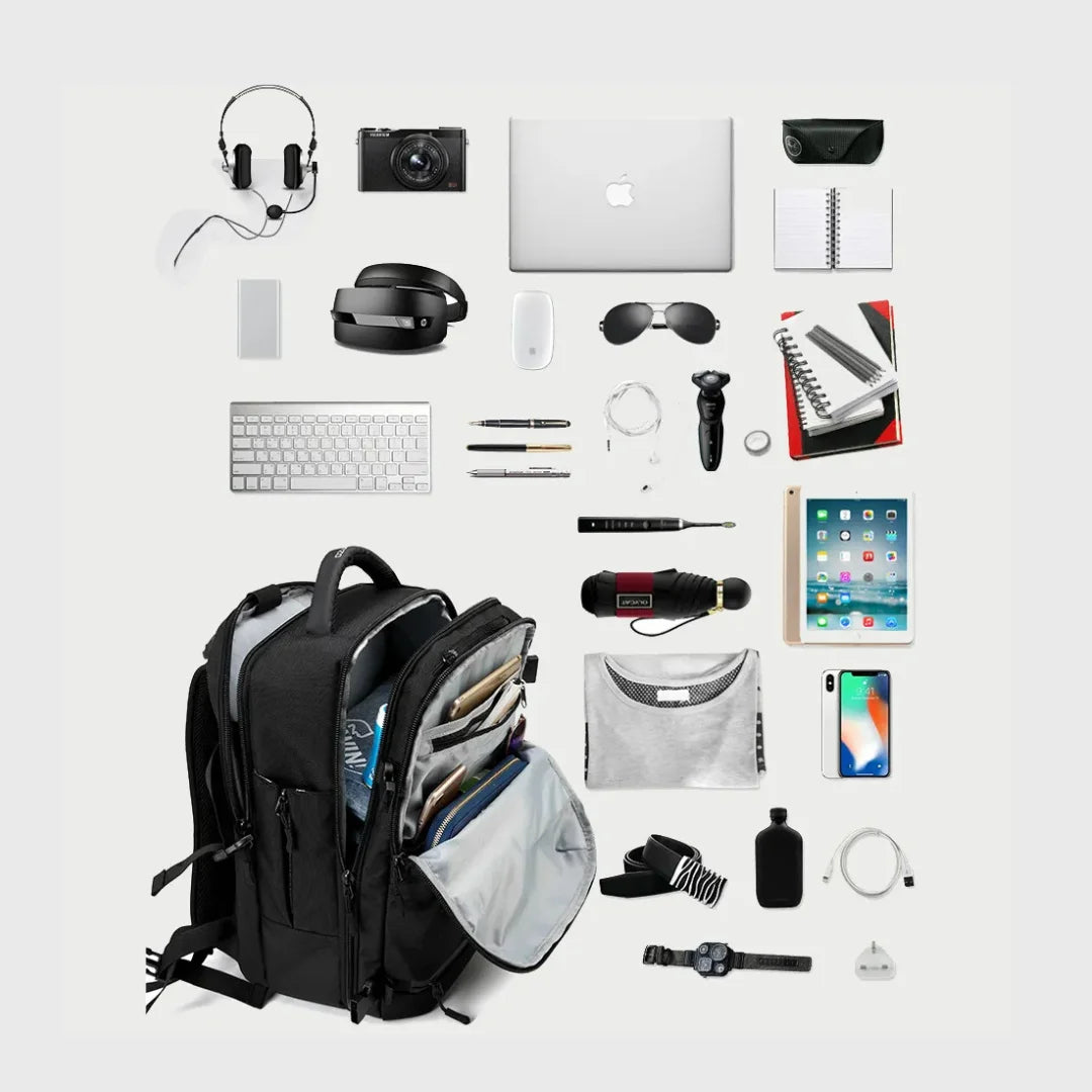 Mochila Executiva de Grande Capacidade Impermeável Viena