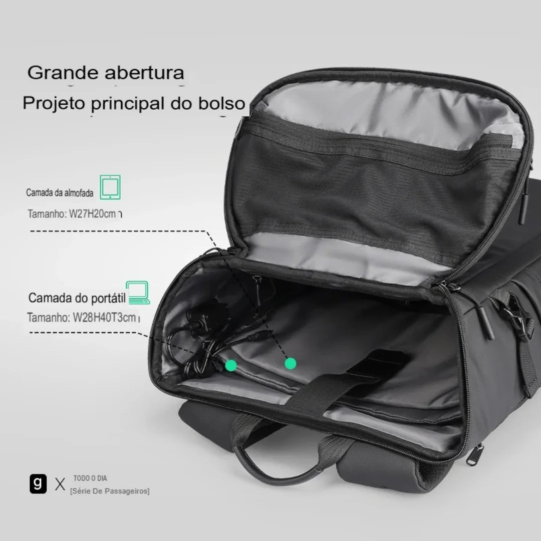 Mochila Executiva e Notebook Impermeável Brecce