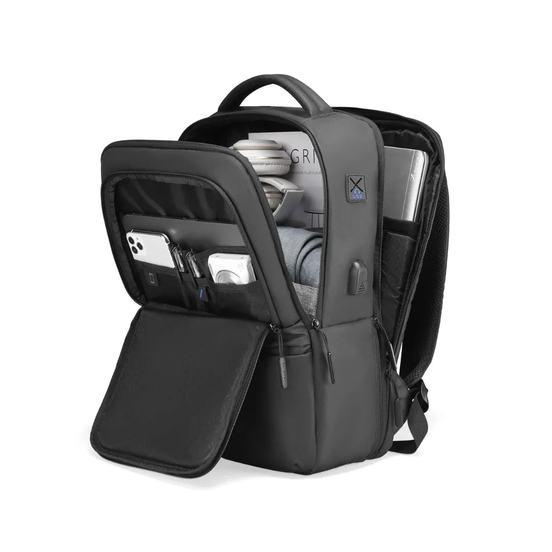 Mochila Executiva e Notebook USB Impermeável Dublin