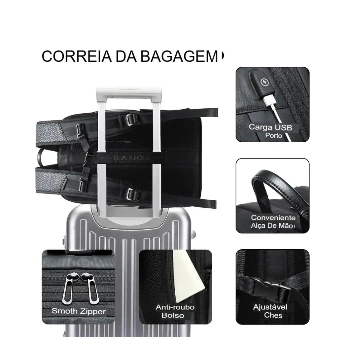 Mochila Executiva e Viagem Expansível USB Verona