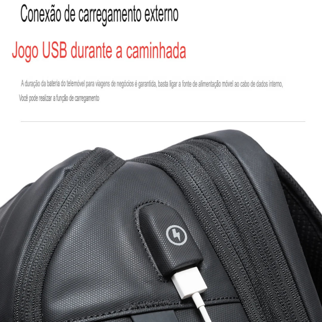 Mochila Executiva e Viagem Expansível USB Verona
