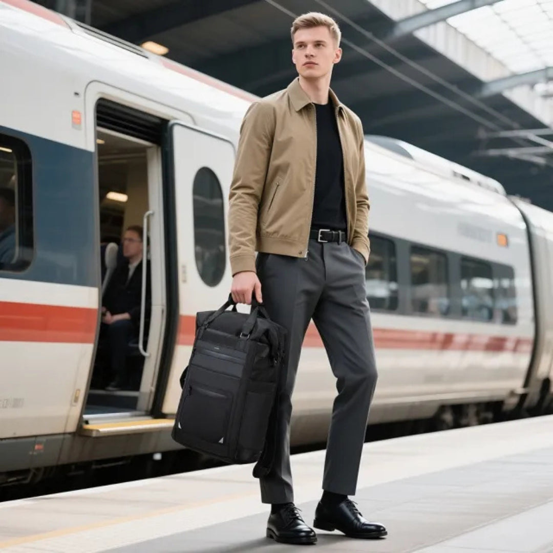 Mochila Para Notebook e Viagem Executiva Antifurto Axis