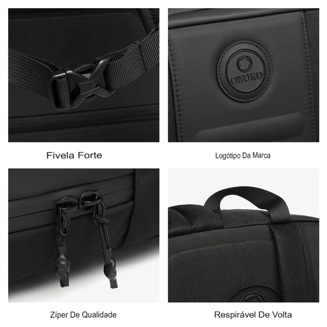 Mochila Para Notebook e Viagem Executiva Impermeável Vector