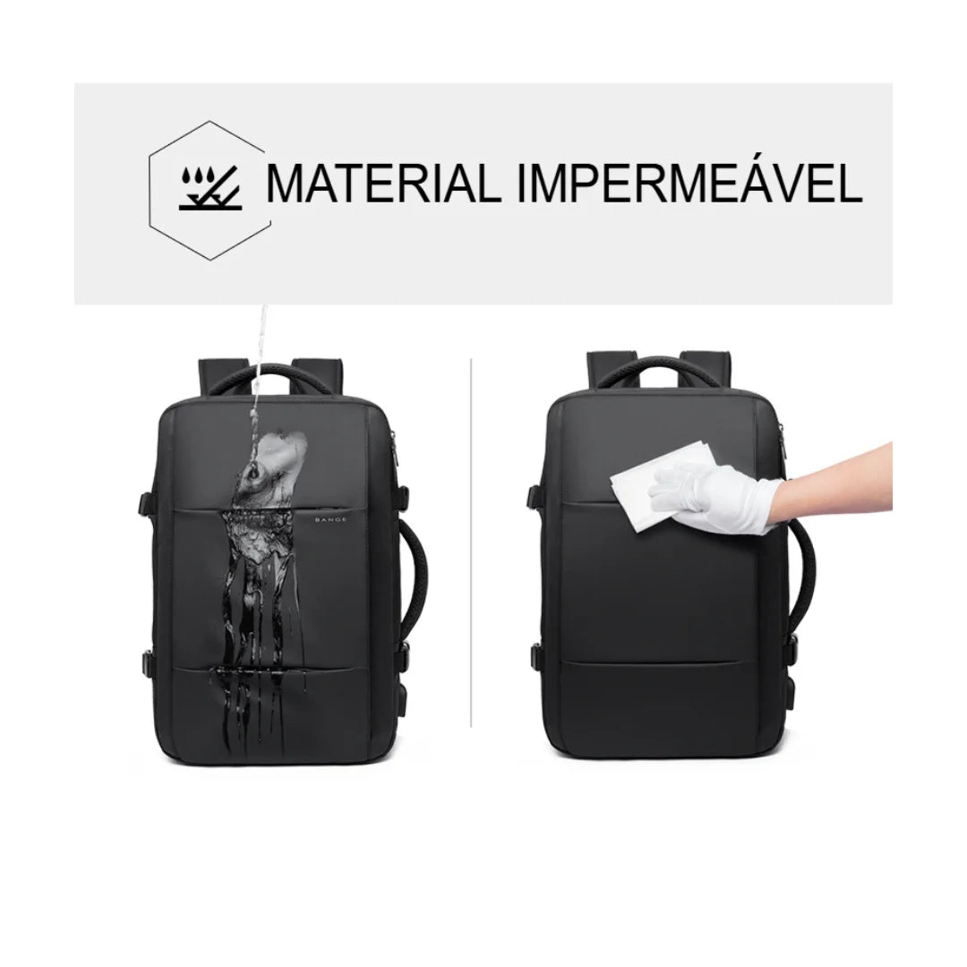Mochila para Viagem Expansível Impermeável Milão