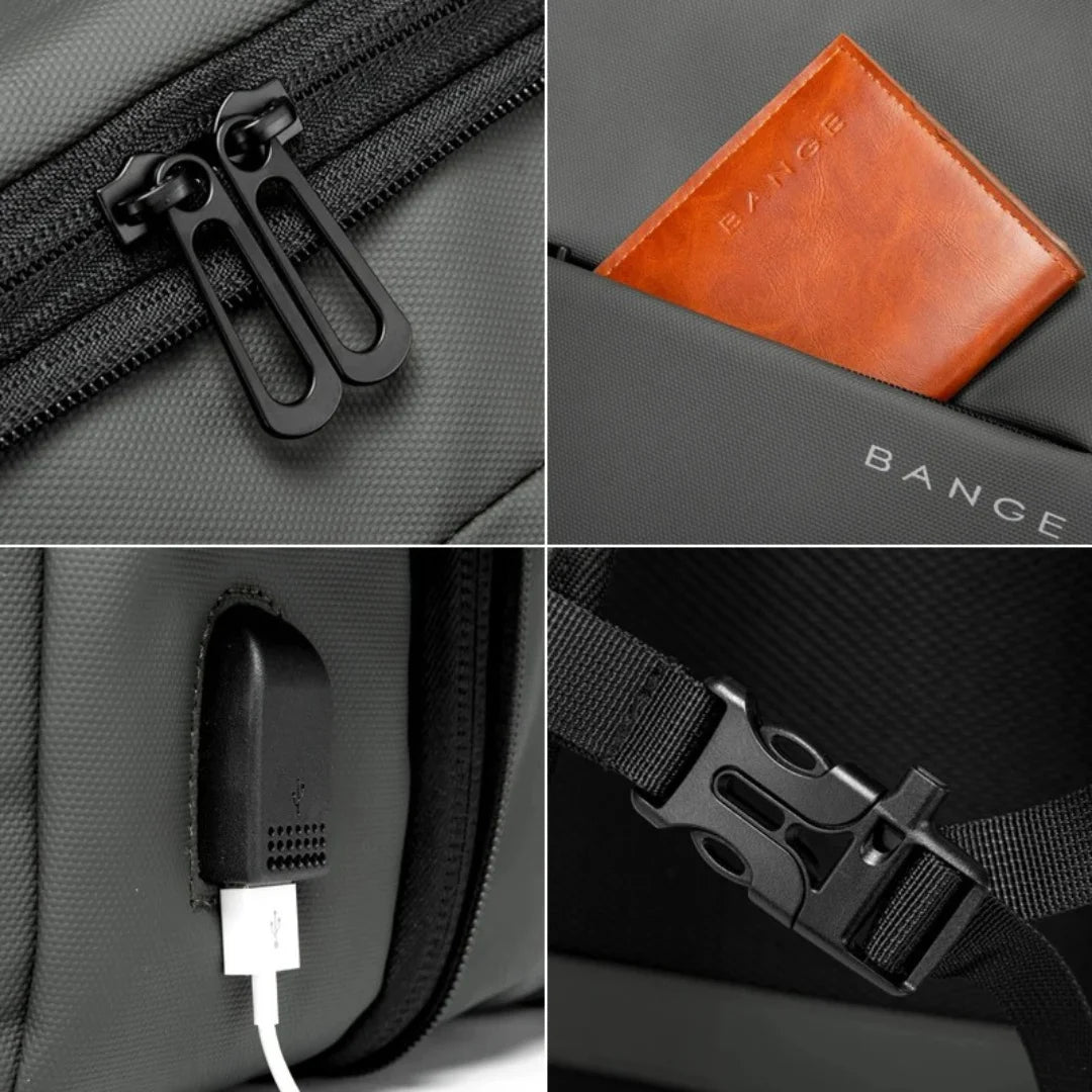Mochila para Viagem Expansível Impermeável Milão