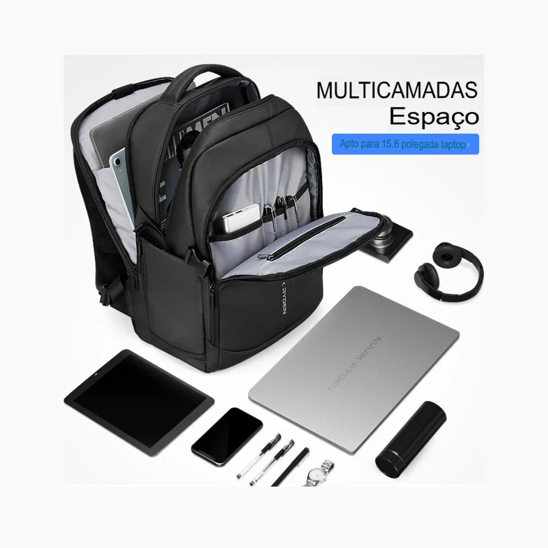 Mochila para Viagem Impermeável Espaçosa Lume