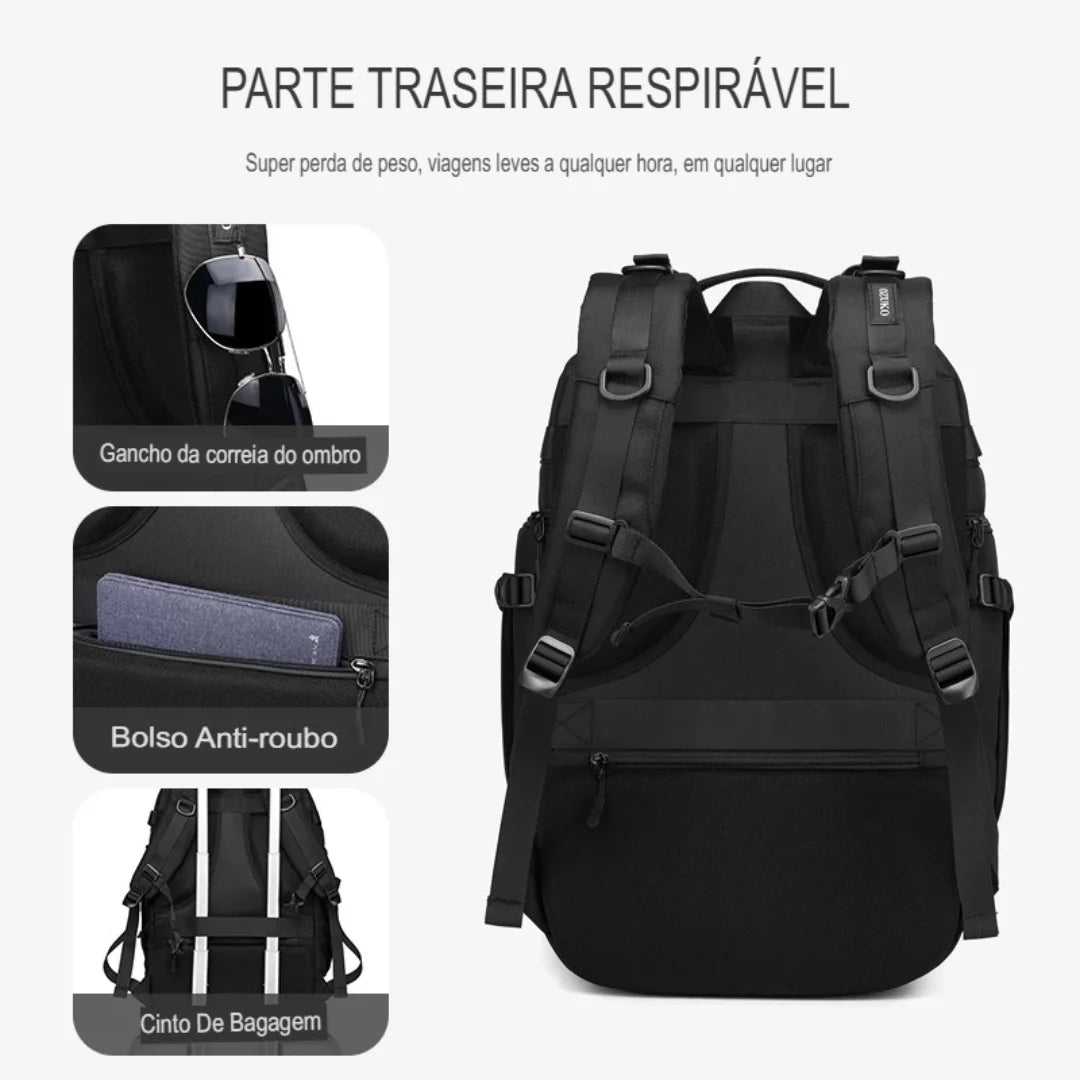 Mochila para Viagem Impermeável com Sistema Molle Bristol