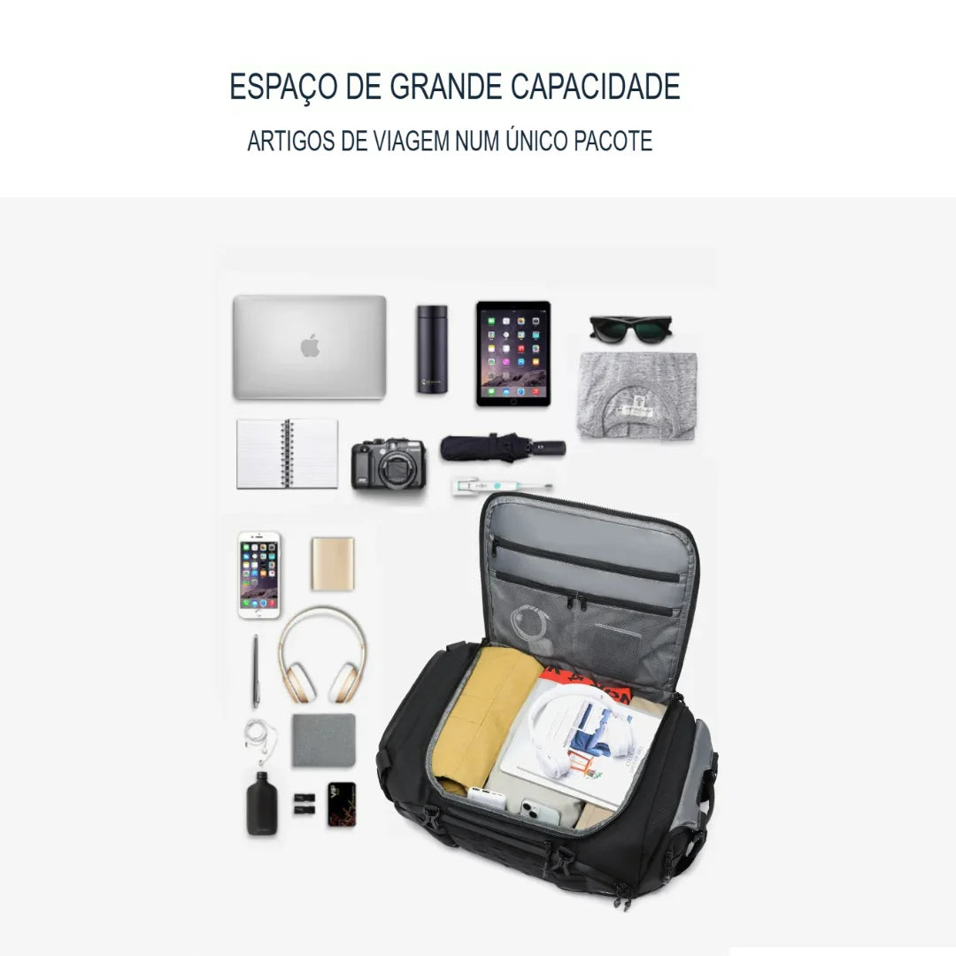 Mochila para Viagem Impermeável de Grande Capacidade Drake