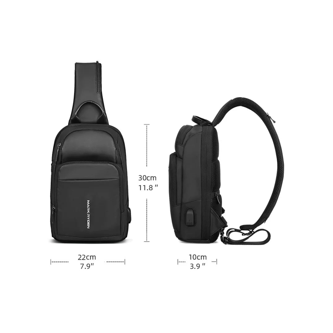 Shoulder Bag Compacta Porta USB Impermeável Naxos