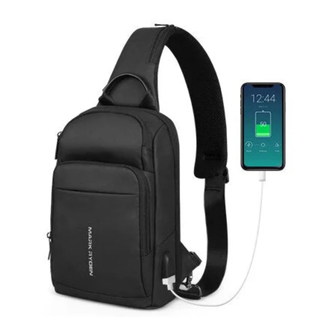 Shoulder Bag Compacta Porta USB Impermeável Naxos