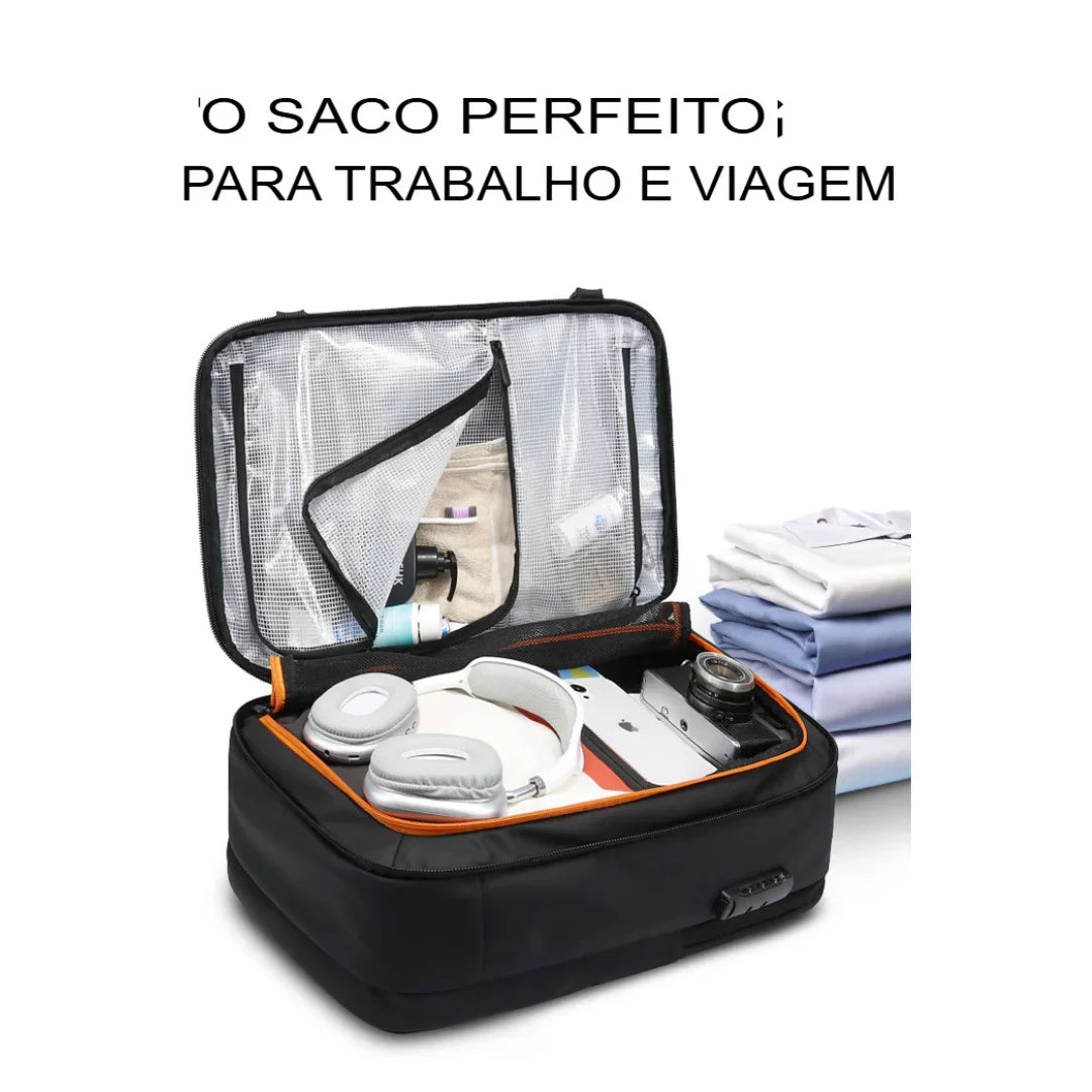 Mochila Executiva Antifurto Notebook Impermeável Braga
