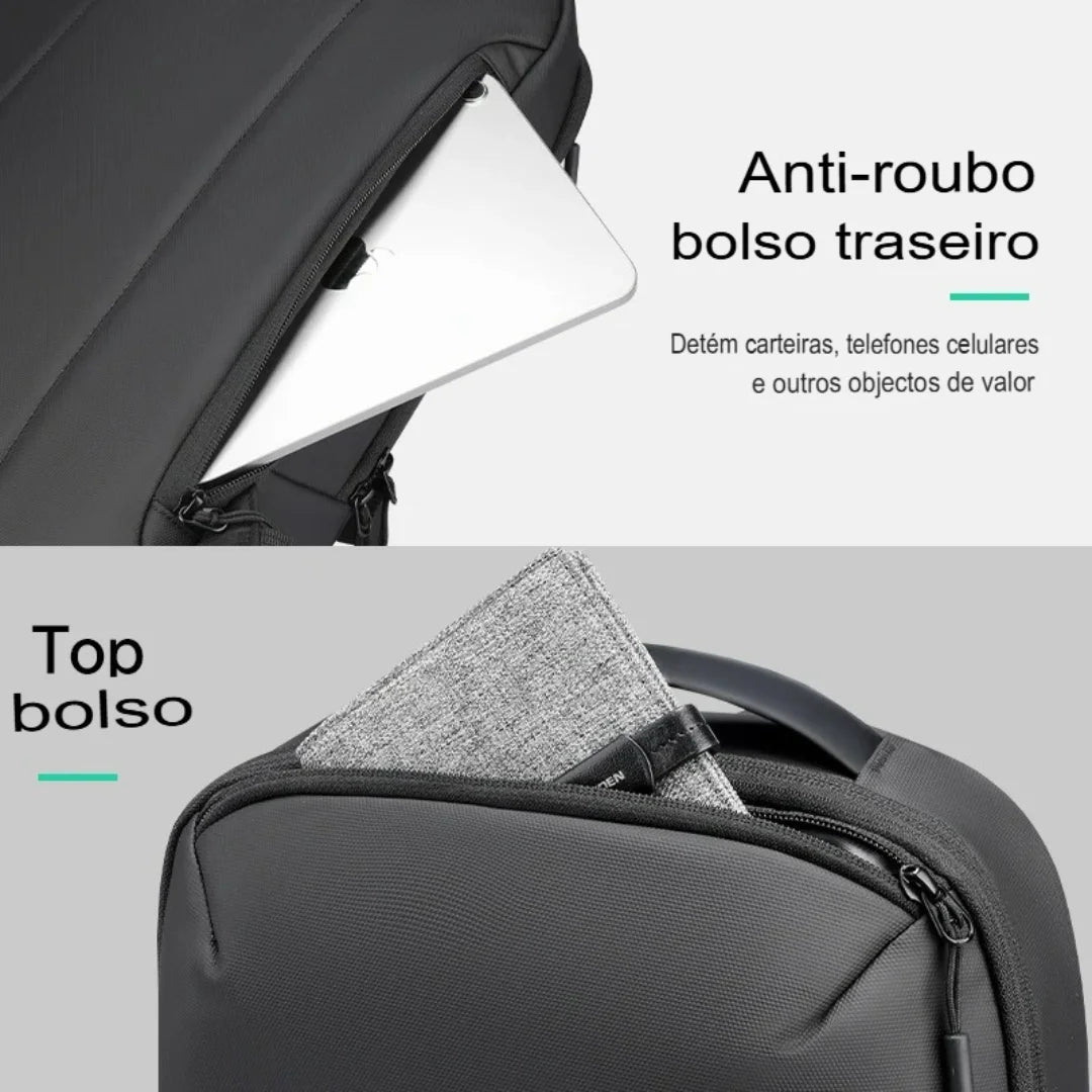 Mochila Executiva Minimalista Impermeável Lago