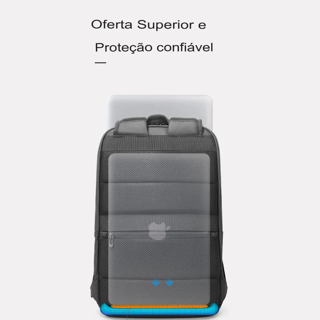Mochila Executiva Minimalista Notebook Impermeável Bari