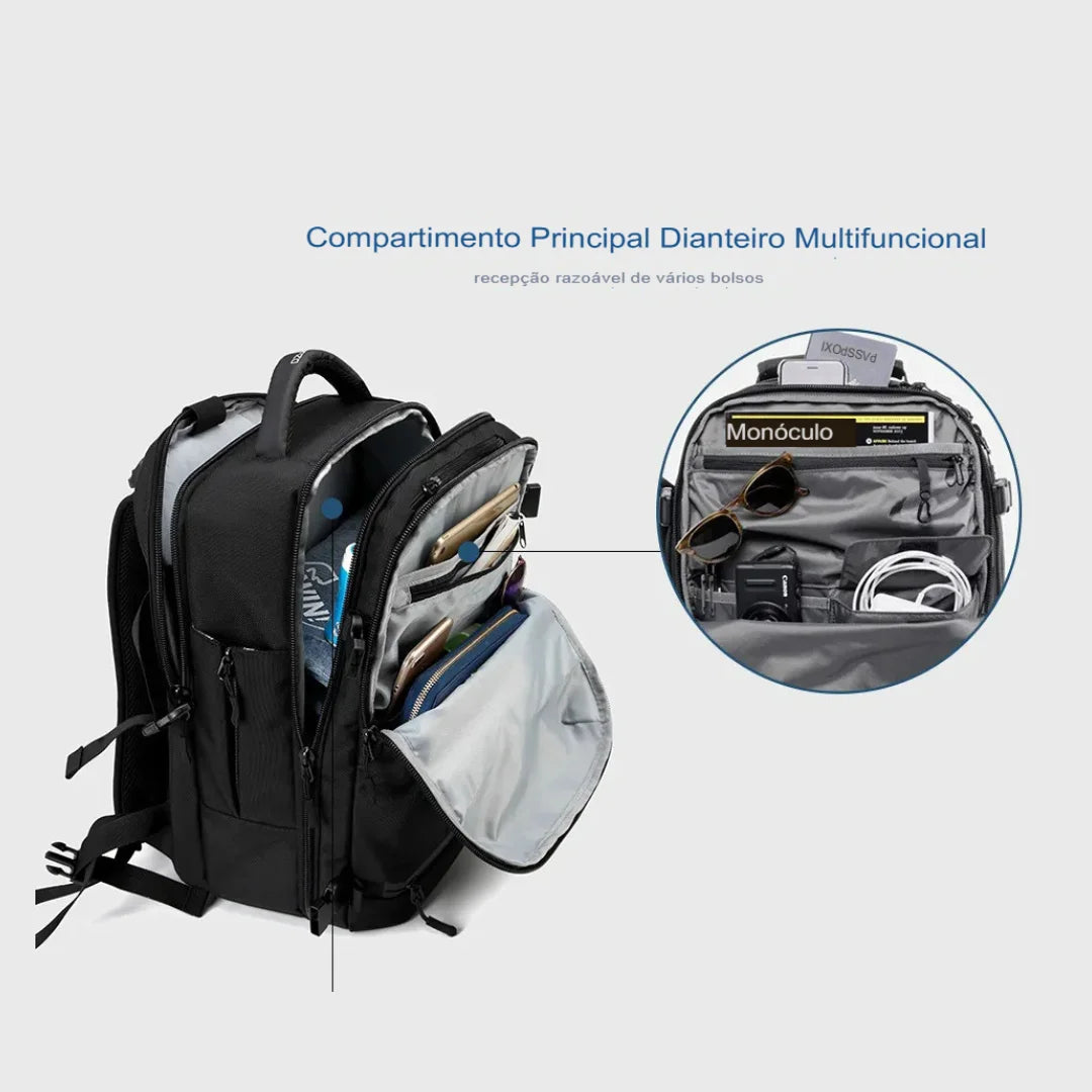 Mochila Executiva de Grande Capacidade Impermeável Viena
