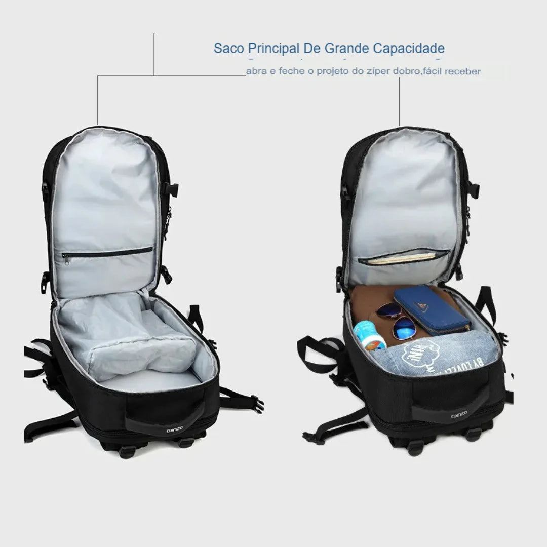 Mochila Executiva de Grande Capacidade Impermeável Viena