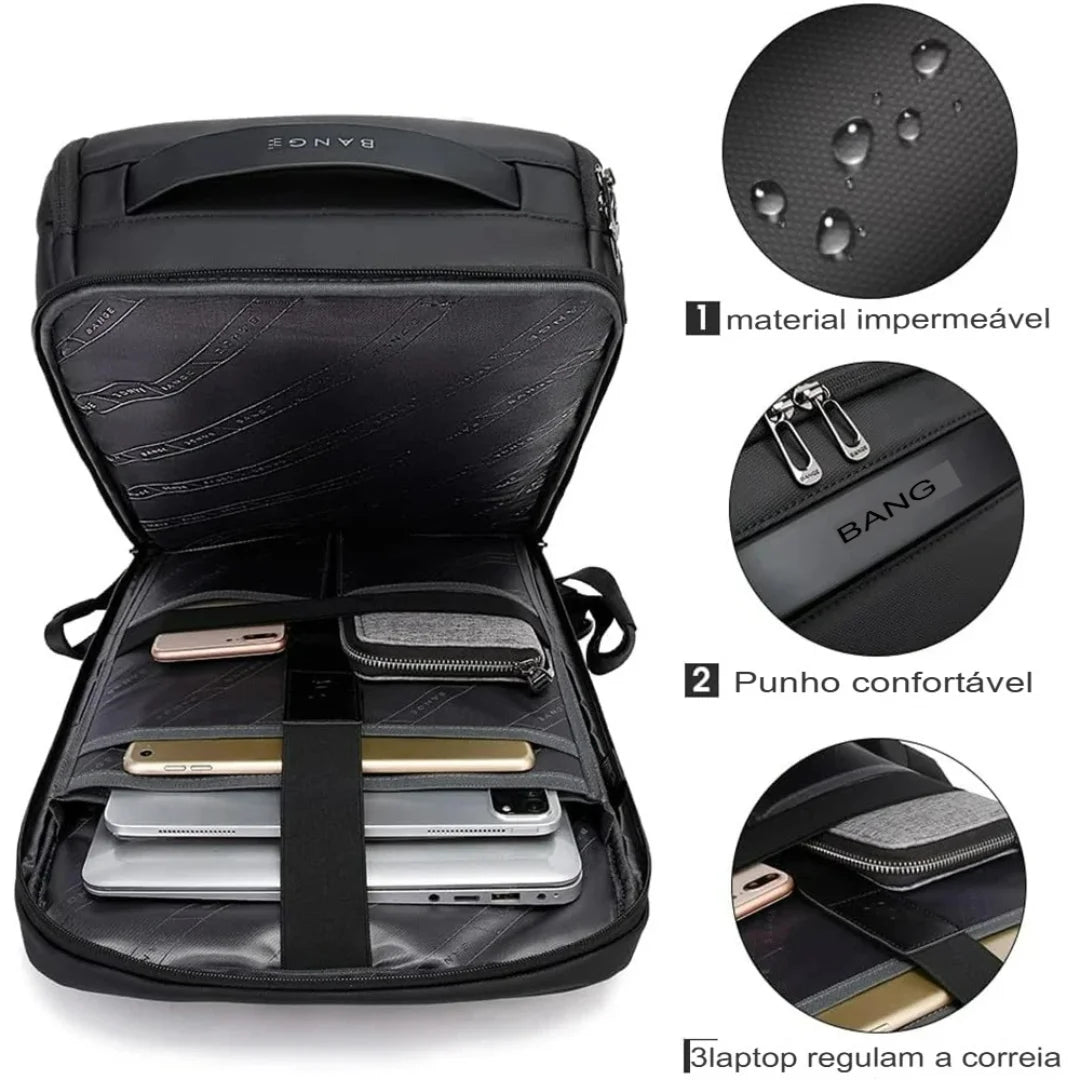 Mochila Para Notebook e Viagem Porta USB Meridian