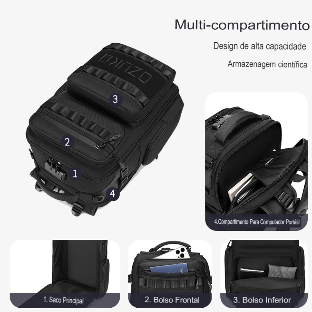 Mochila Para Viagem com Grande Capacidade Madrid