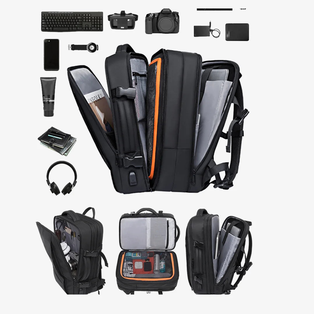 Mochila para Viagem Expansível Impermeável Milão