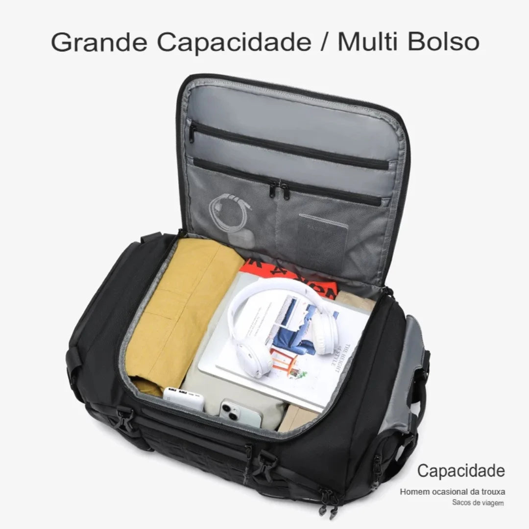 Mochila para Viagem Impermeável de Grande Capacidade Drake