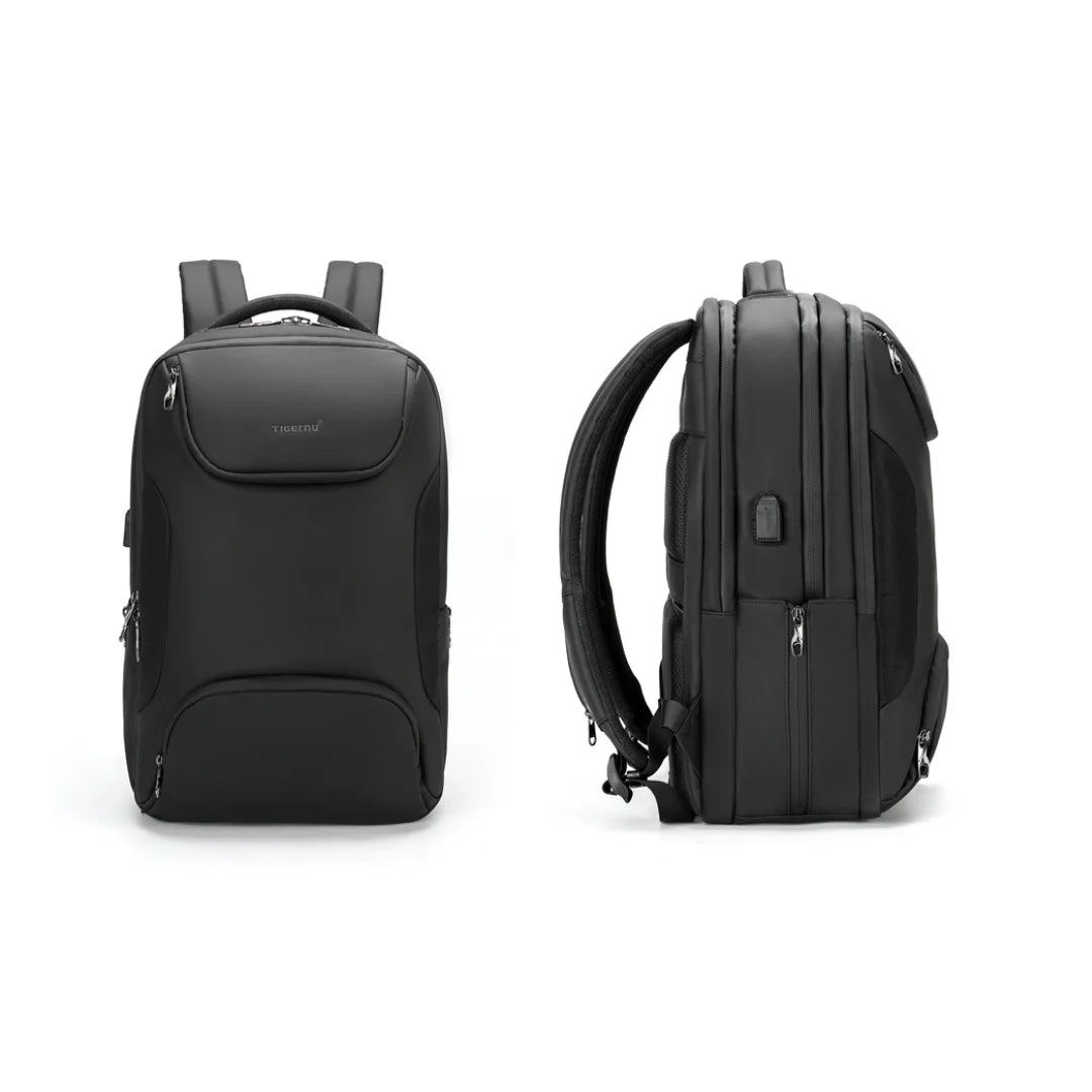 Mochila para Viagem Multi Bolsos e USB Impermeável Turim