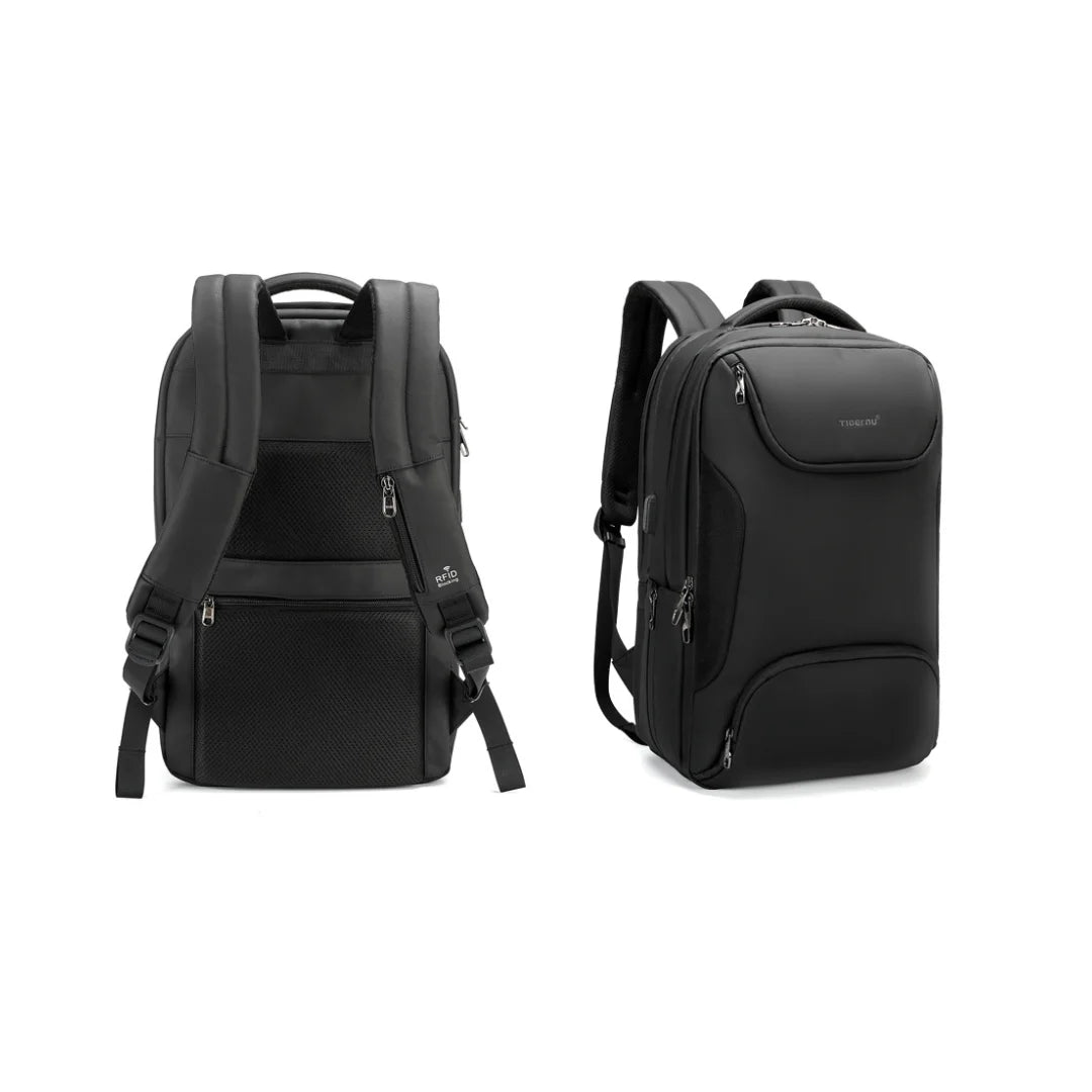 Mochila para Viagem Multi Bolsos e USB Impermeável Turim