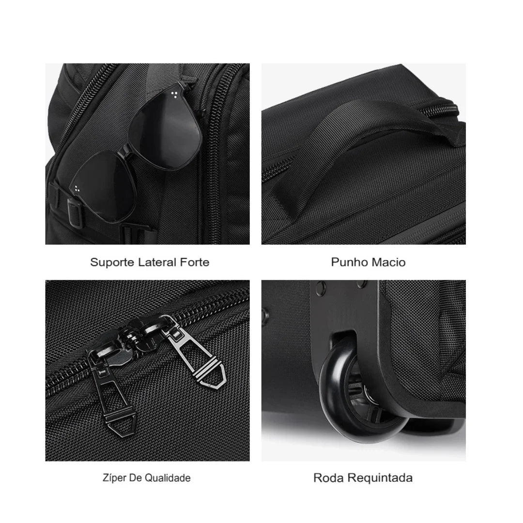 Mochila para Viagem com Rodas Impermeável Rover