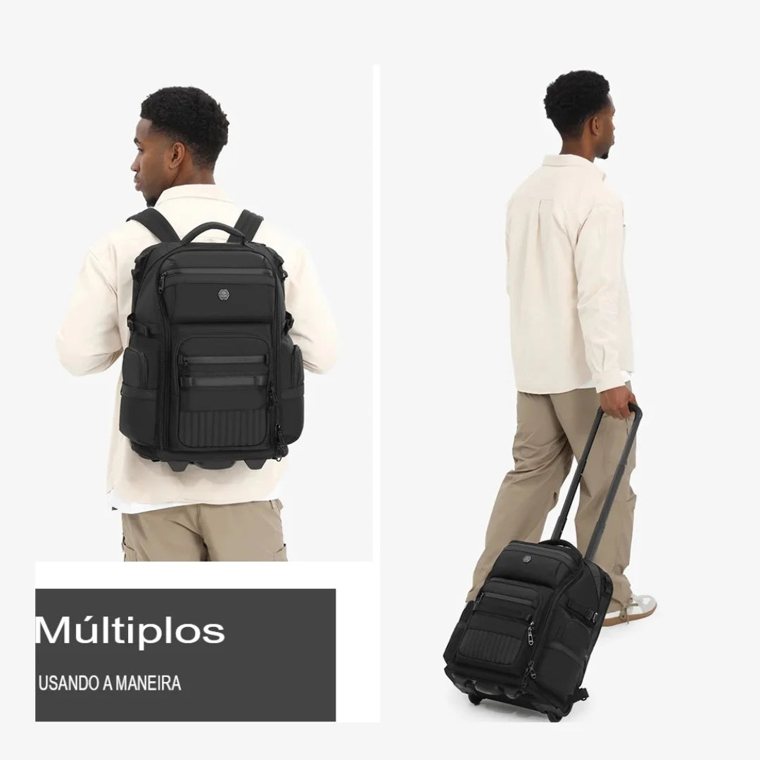 Mochila para Viagem com Rodas Impermeável Rover