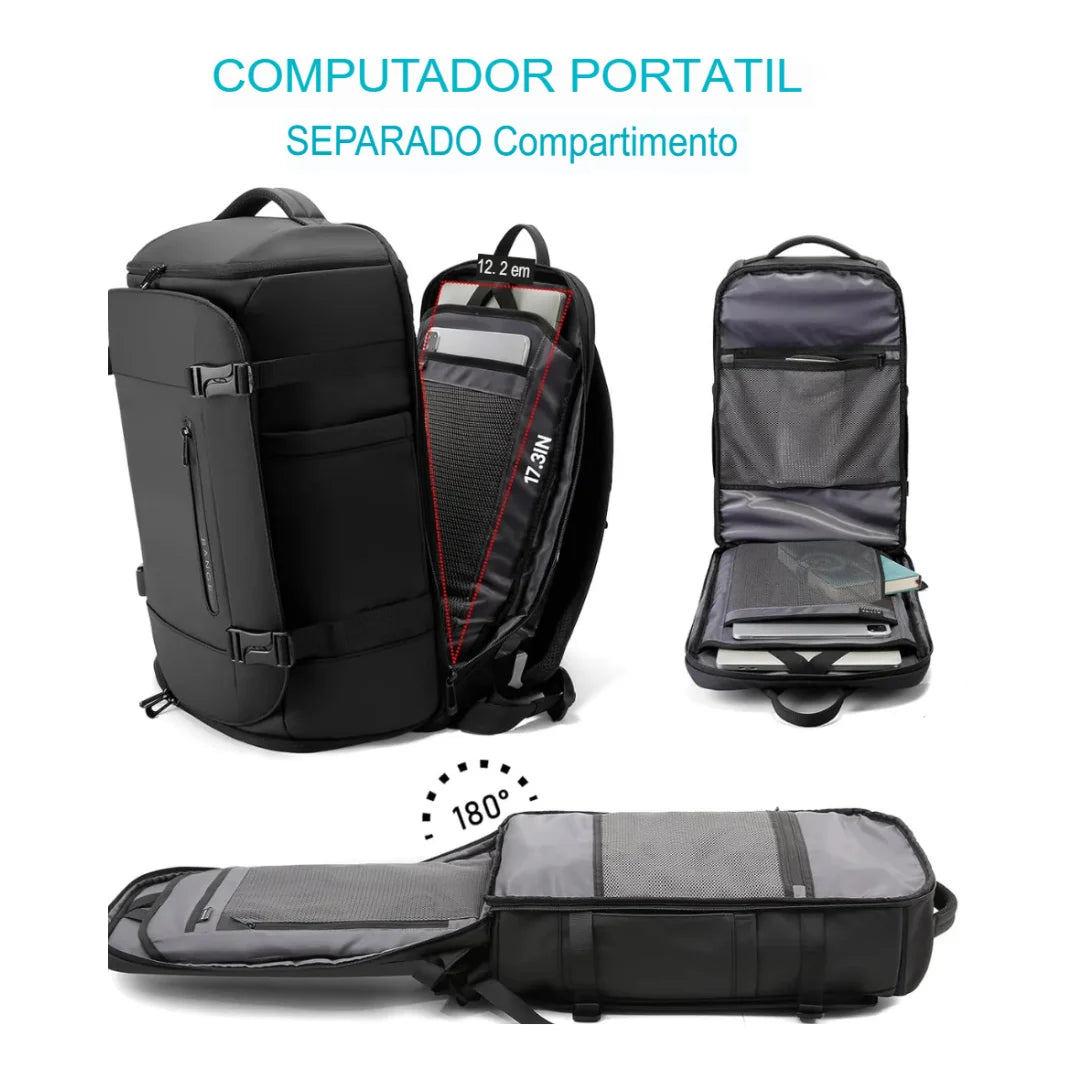 Mochila para Viagem de Alta Capacidade Impermeável Lyon