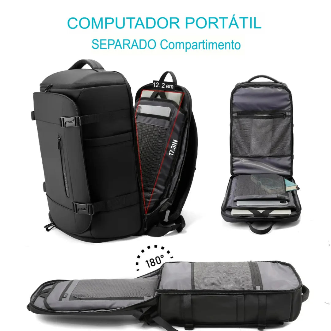Mochila para Viagem de Alta Capacidade Impermeável Lyon