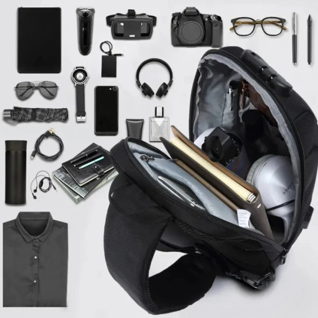 Shoulder Bag Antifurto Impermeável Porta USB Lorca
