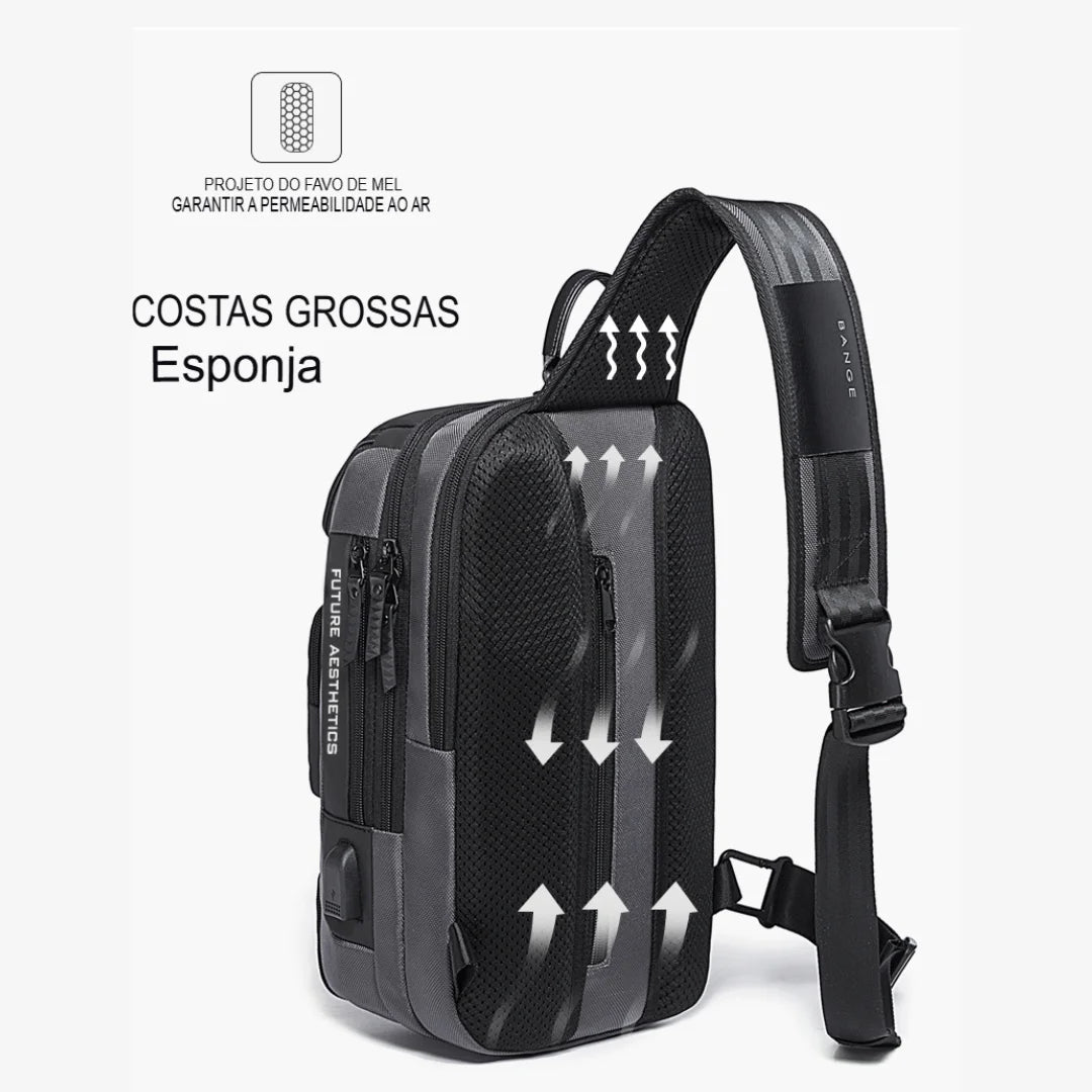 Shoulder Bag Antifurto Porta USB Berlim