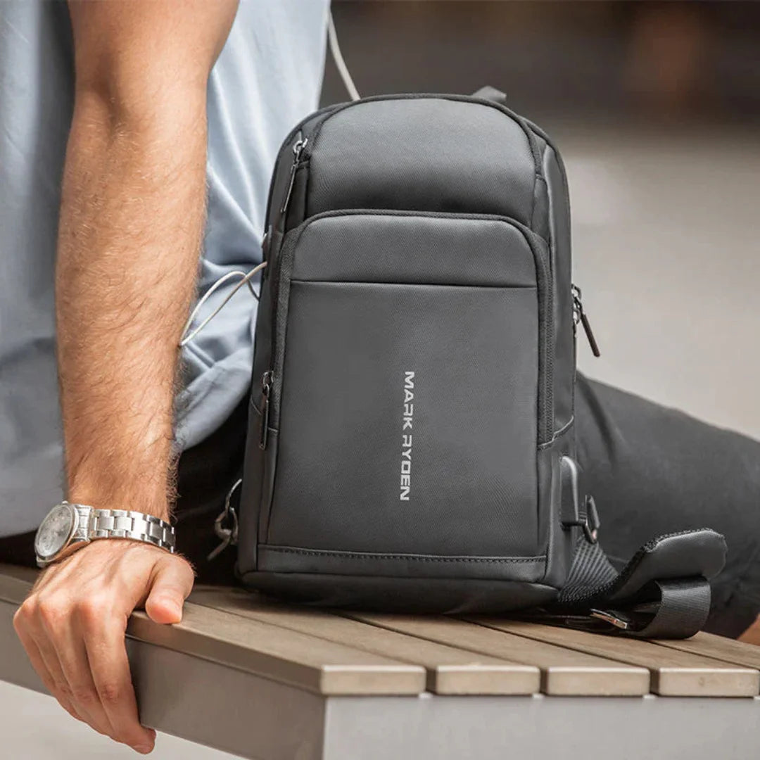 Shoulder Bag Compacta Porta USB Impermeável Naxos