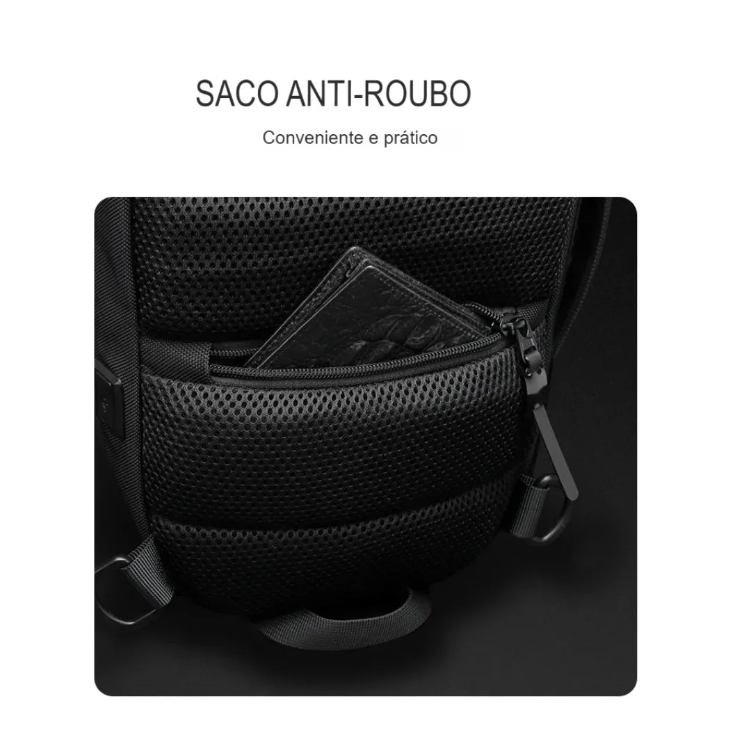 Shoulder Bag Impermeável Porta USB de Grande Capacidade Creta