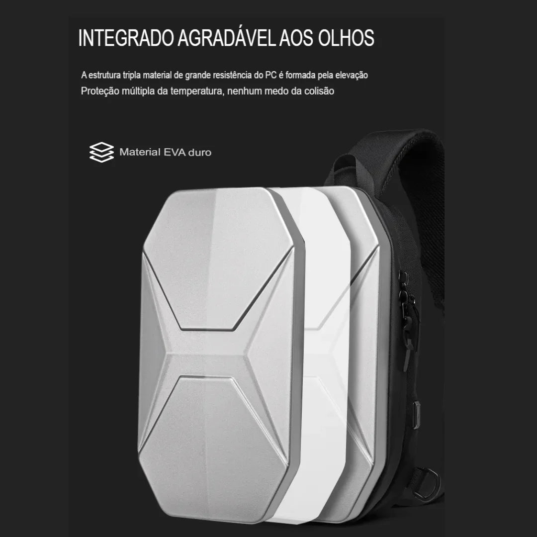 Shoulder Bag Impermeável Porta USB de Grande Capacidade Creta