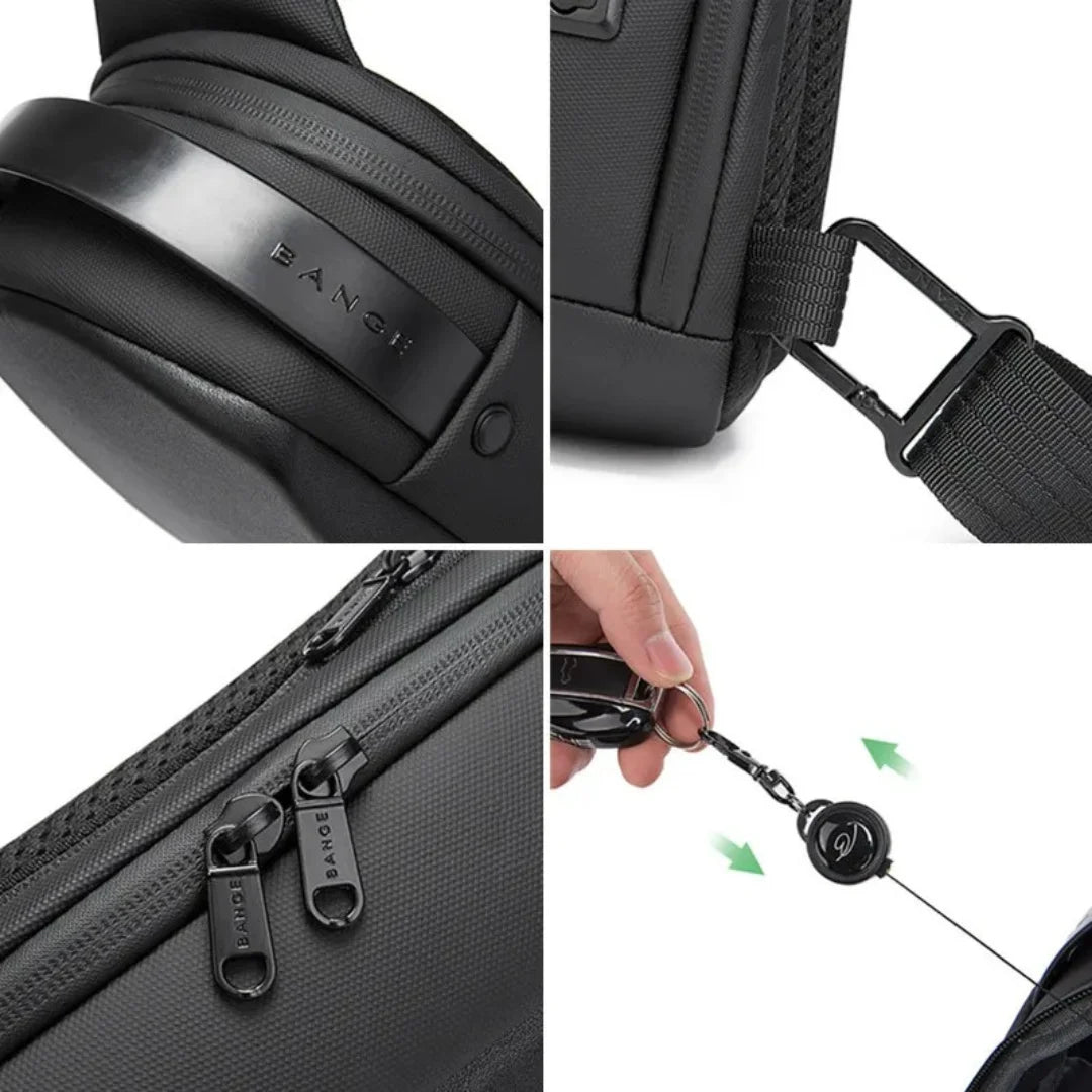 Shoulder Bag Impermeável Rígida e Futurista Bilbao