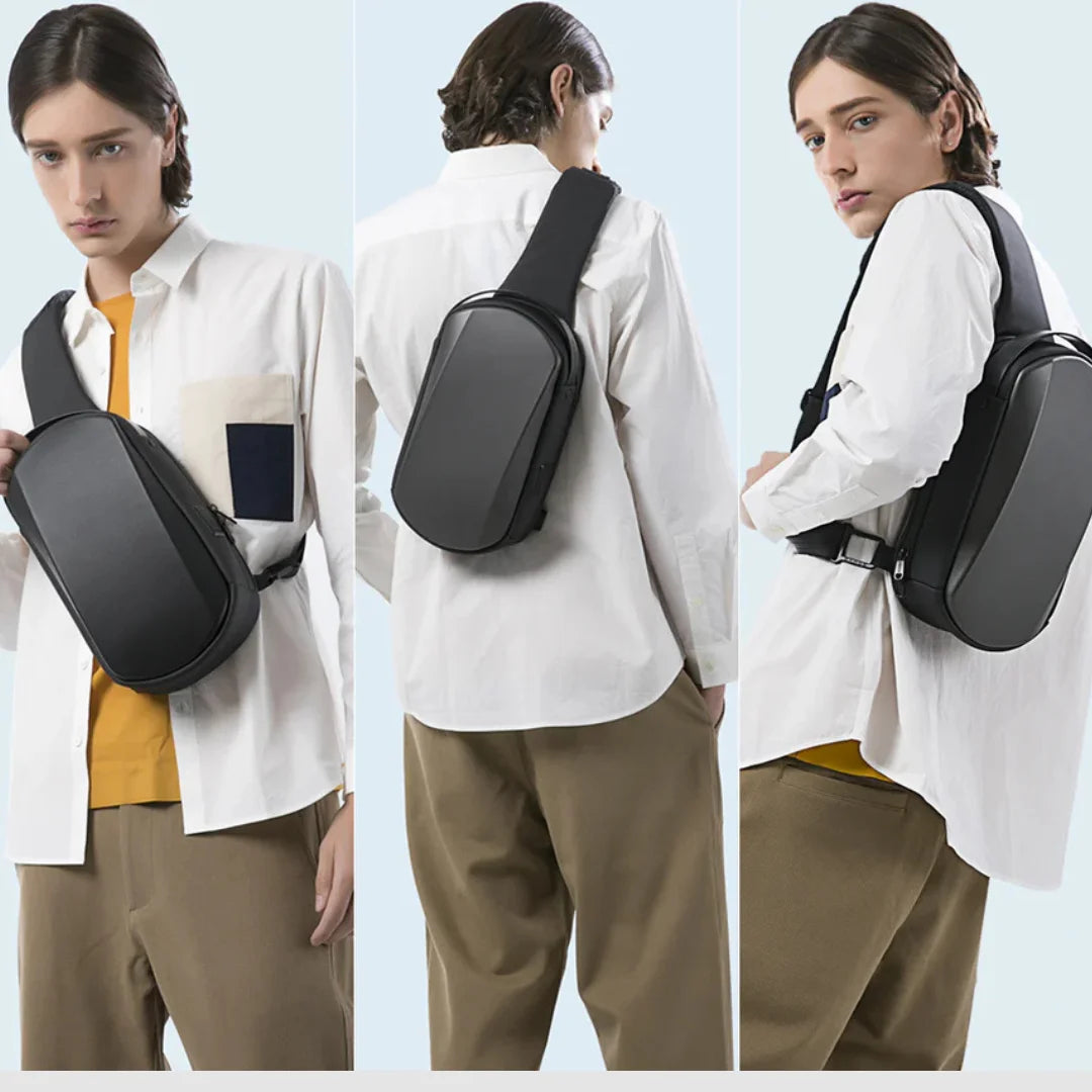 Shoulder Bag Impermeável Rígida e Futurista Bilbao