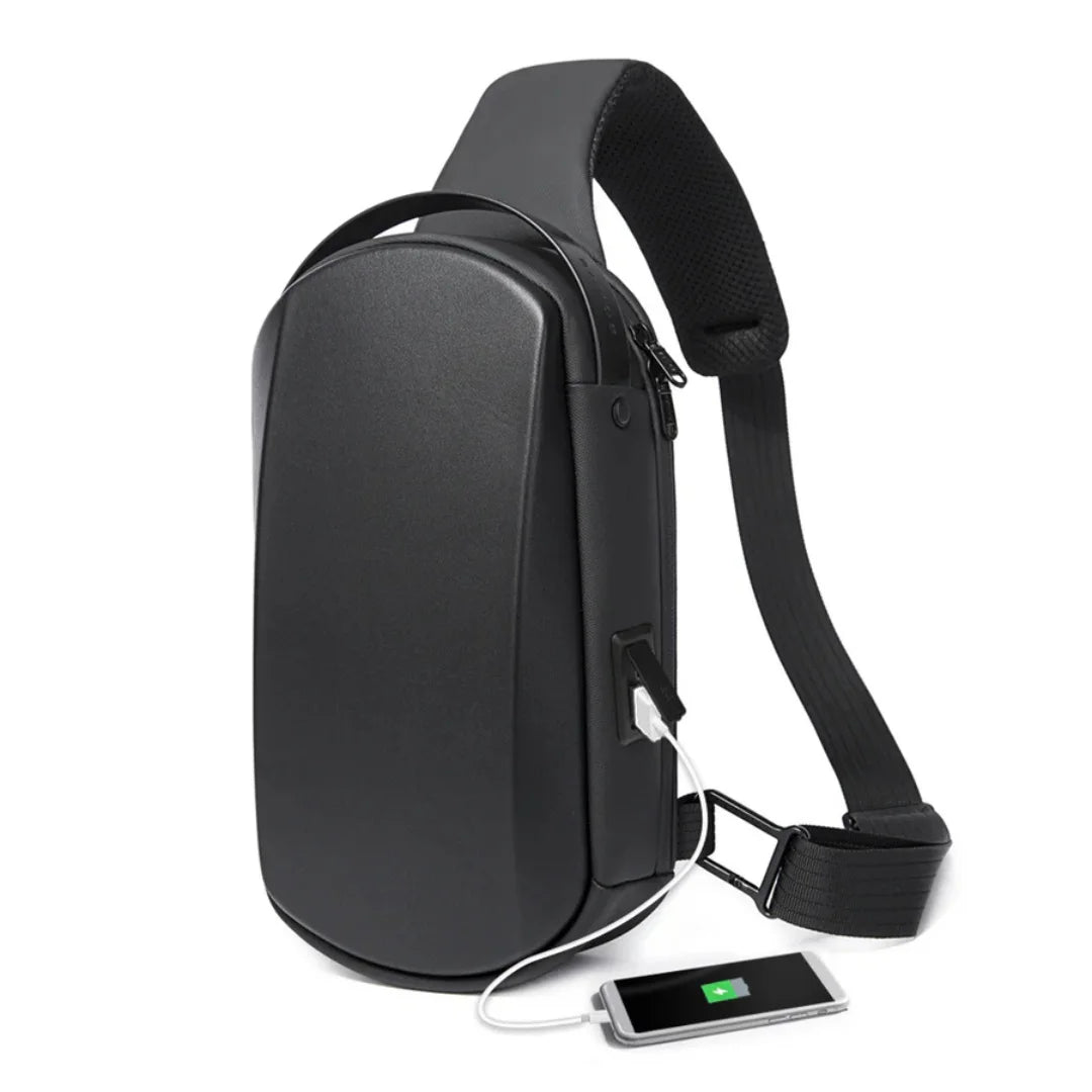 Shoulder Bag Impermeável Rígida e Futurista Bilbao