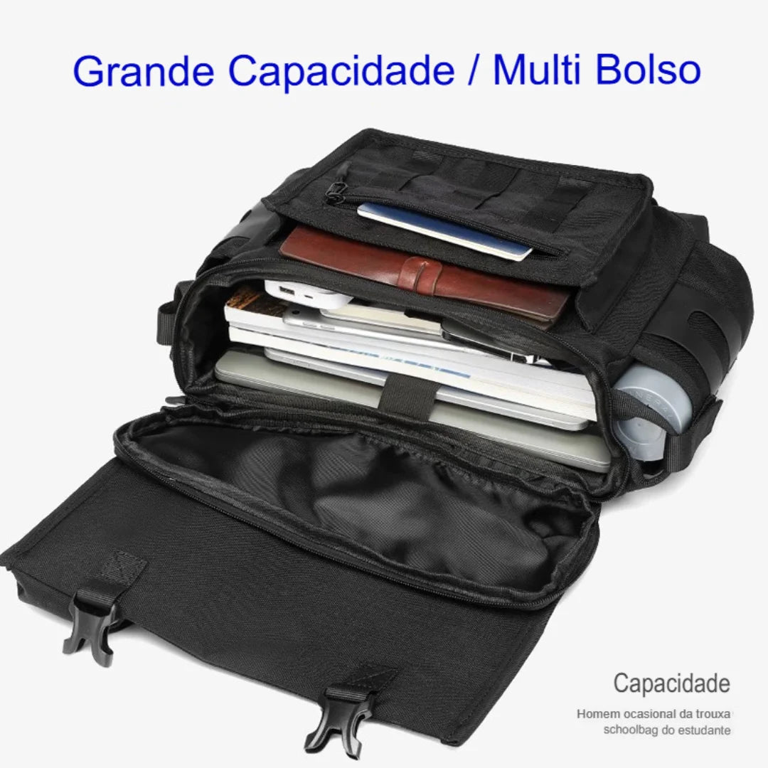 Shoulder Bag Mensageiro Funcional Impermeável Cannes