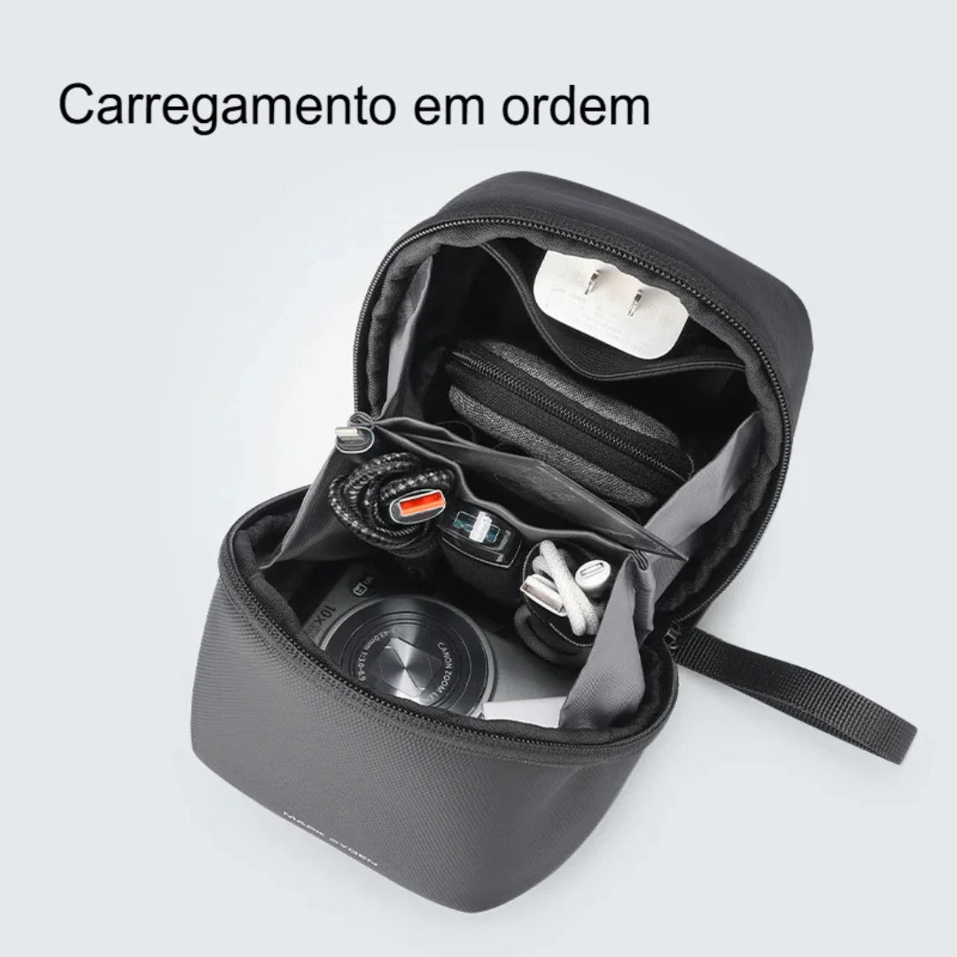 Tech Pouch Minimalista Executiva Impermeável Porto