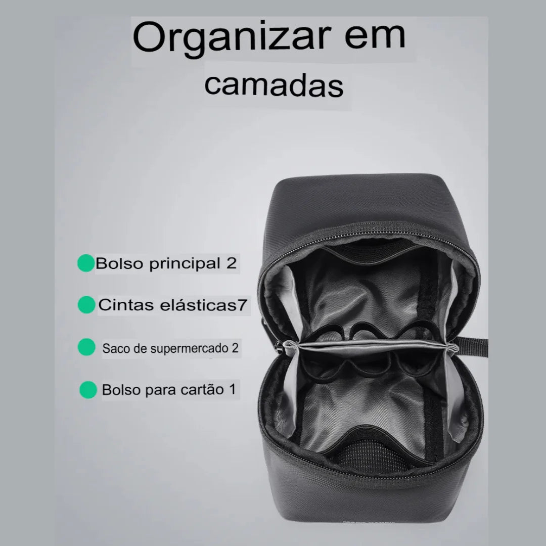 Tech Pouch Minimalista Executiva Impermeável Porto